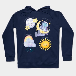 Spaceman with Love Hoodie